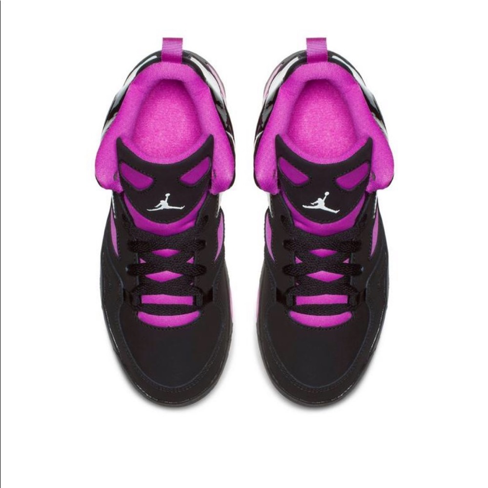 Air Jordan’s kids black and pink - Picture 2 of 5